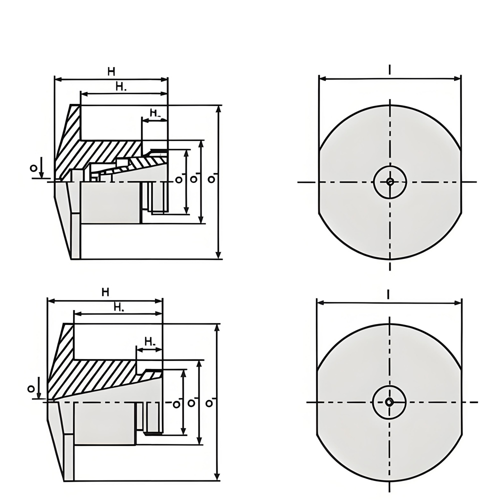 Cutting nozzle of a laser cutting machine